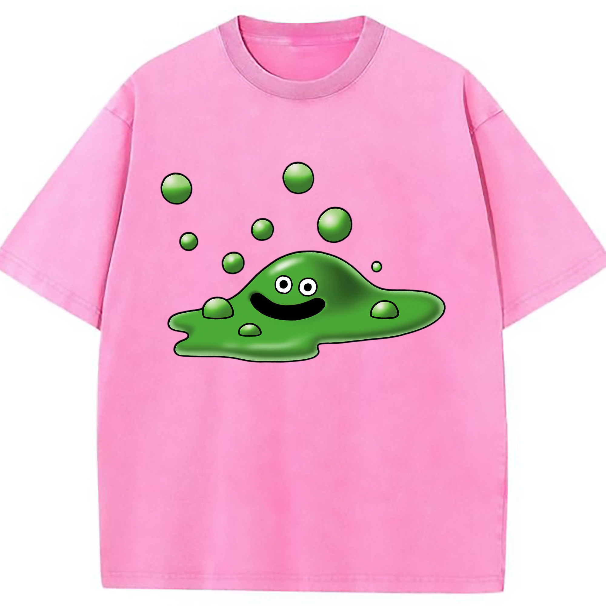 （画像用） ドラゴンクエスト Doragon Kuesuto Dragon Quest 綿100% ヴィンテージ風 半袖Tシャツ（フロントプリント）